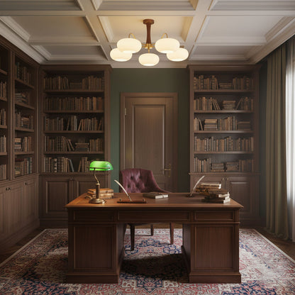 Messing Træ Persimmon Lysekrone