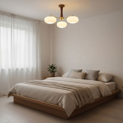 Messing Træ Persimmon Lysekrone