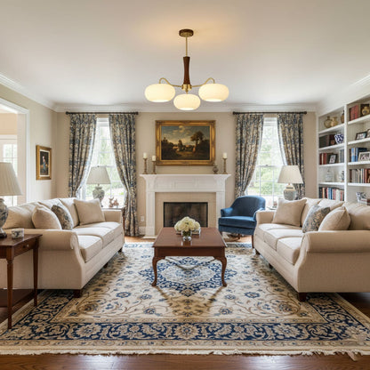 Messing Træ Persimmon Lysekrone