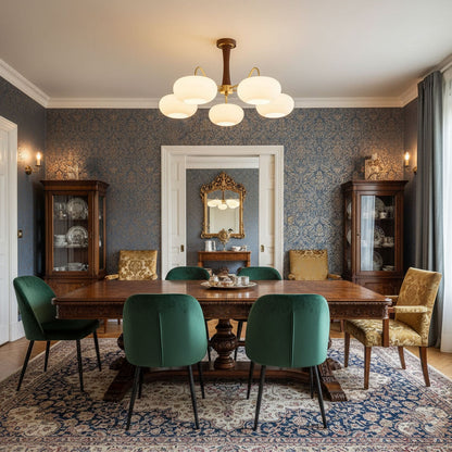 Messing Træ Persimmon Lysekrone