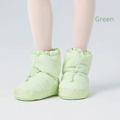 Plys varme ballet-booties til opvarmning