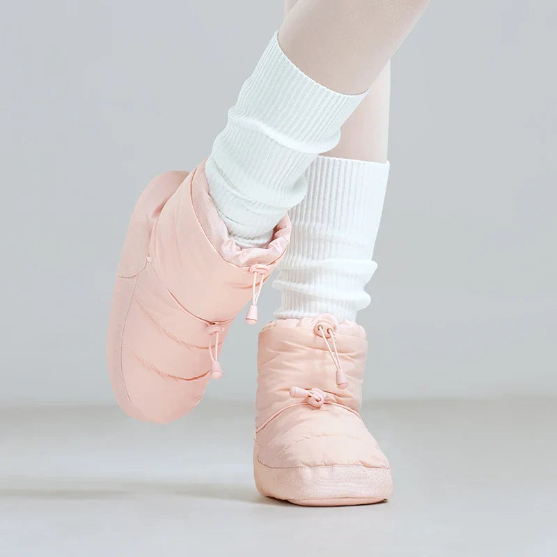 Plys varme ballet-booties til opvarmning