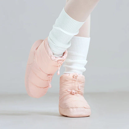 Plys varme ballet-booties til opvarmning